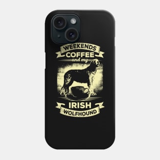 Irish Wolfhound Coffee Dog Lover Gift Phone Case