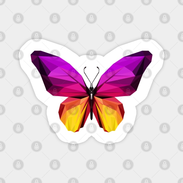 Butterfly polygonal Magnet by Tuye Project