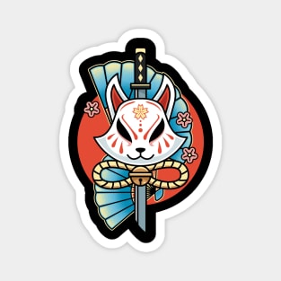 Kitsune Kawaii Tattoo Magnet