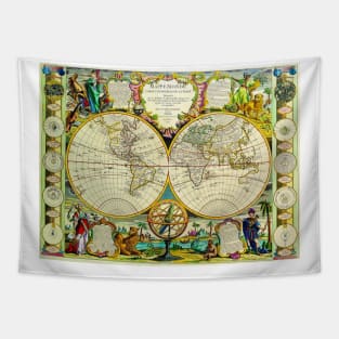 Louis Denis (1725-1794) - World Map -  Ancient Worlds Tapestry