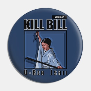 O-ren Ishii Panel (with Title) (Kill Bill) Pin