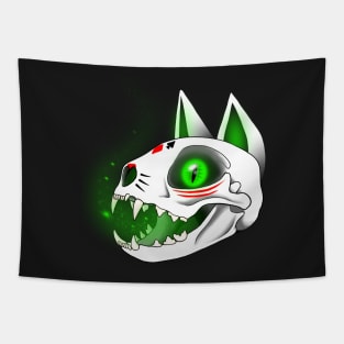 Magic Cat Skull Tapestry