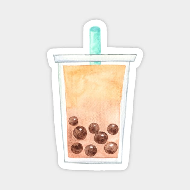 Boba - Orange Magnet by Heckin' Good Bubble Tea