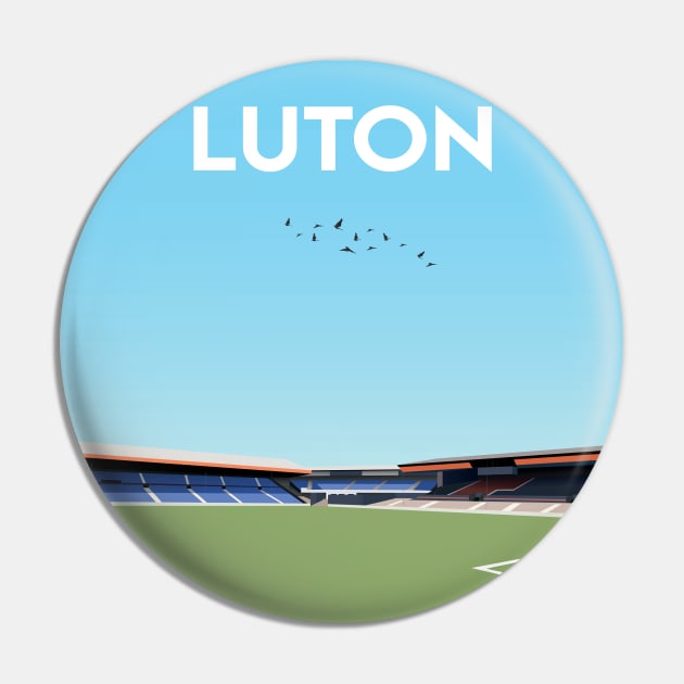 Kenilworth Road Illustration Design Pin by TopFootballStadiums