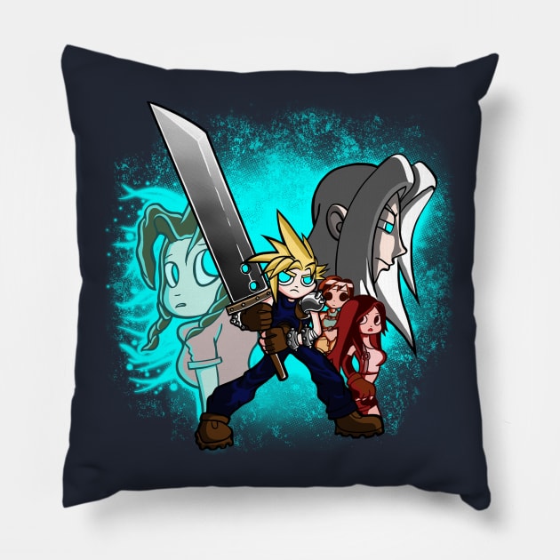 Cloud Pilgrim Pillow by CharlieMakesCartoons