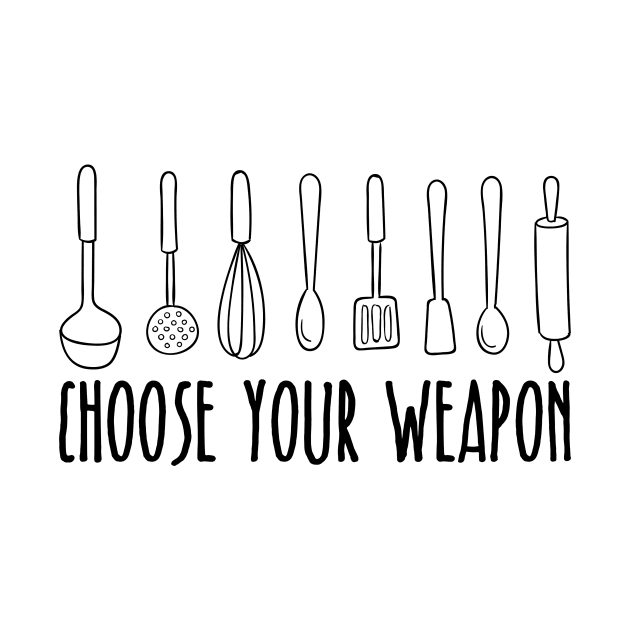 Cook with cooking utensils for the kitchen by Tobias Store