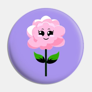 Pink Flower - Carnation, Cute Kawaii Pin