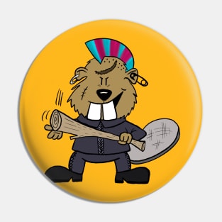 Cartoon Beaver Pin