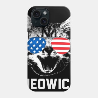 Meowica Cat American Flag 4th Of July Phone Case