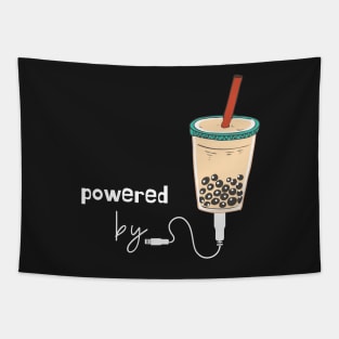 Powered by Boba Milk Tea Tapestry