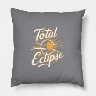 Total Eclipse 2024 T-Shirt - Embrace the Darkness in Style! , Celestial Splendor Pillow