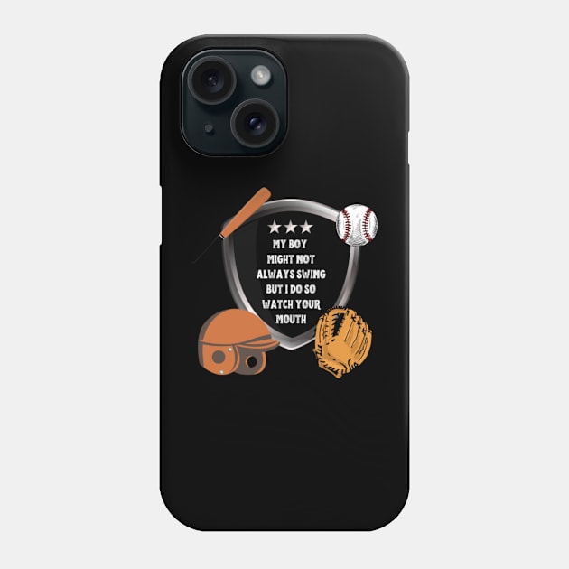 Baseball Grandma Thats My Grandson Out There Phone Case by Pastelsword