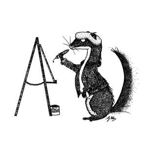 Easel Weasel has a Weasel Easel T-Shirt