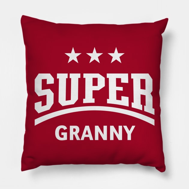 Super Granny (White) Pillow by MrFaulbaum