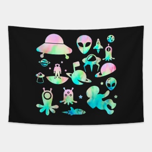Pastel Space Medley Tapestry
