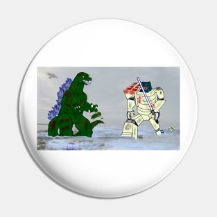 SDCC vs Godzilla Pin