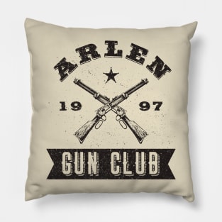 Arlen Gun Club (Black) Pillow
