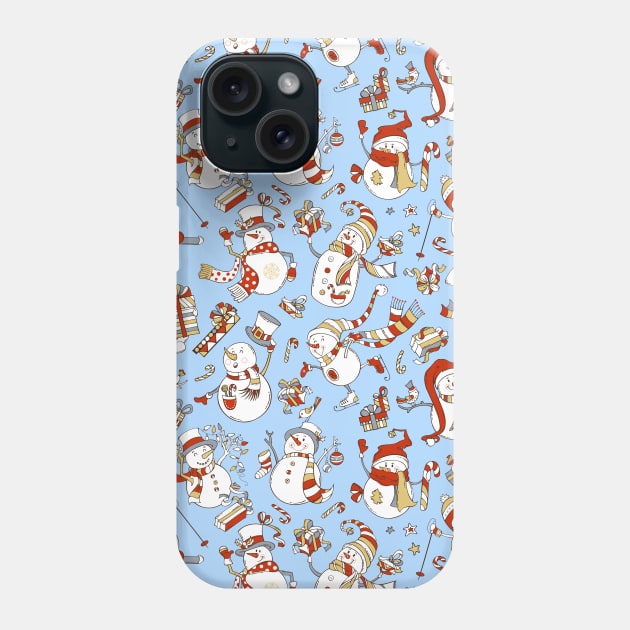 SNOWMEN Phone Case by OldSkoolDesign