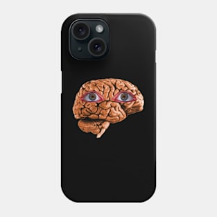 Brain with Eyes Phone Case