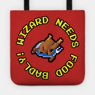 Gauntlet Arcade Game - Wizard Needs Food Badly Tote