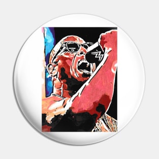 THE ROCK HOLLYWOOD BLOODLINE WWE wrestling Painting Pin