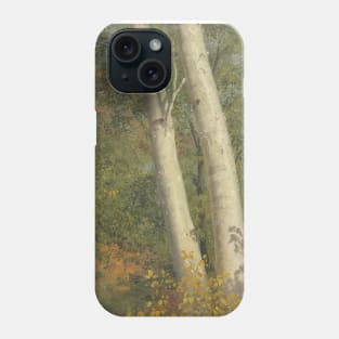 Birch Trees in Autumn by Frederic Edwin Church Phone Case