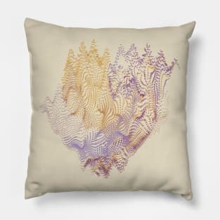 Purple Woodland Majesty Abstract Art Pillow