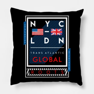 New York and London Pillow