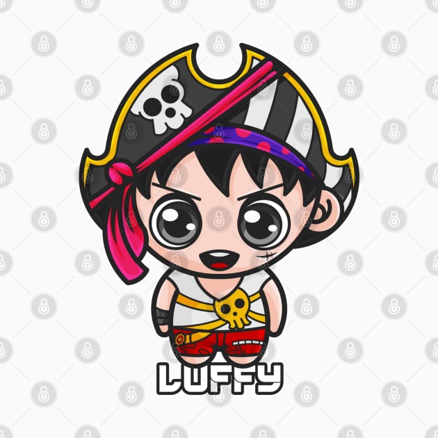 Tiny Luffy Red by mysticpotlot