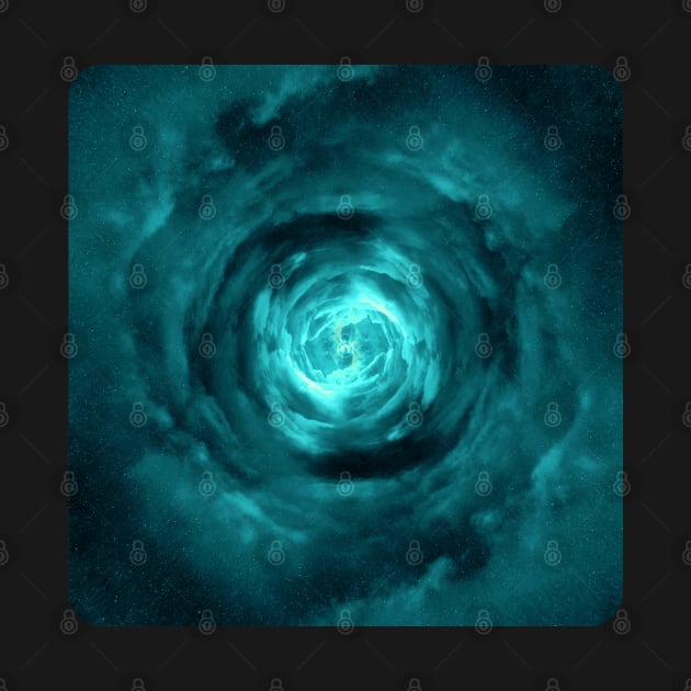 Turquoise Wormhole in Space by The Black Panther