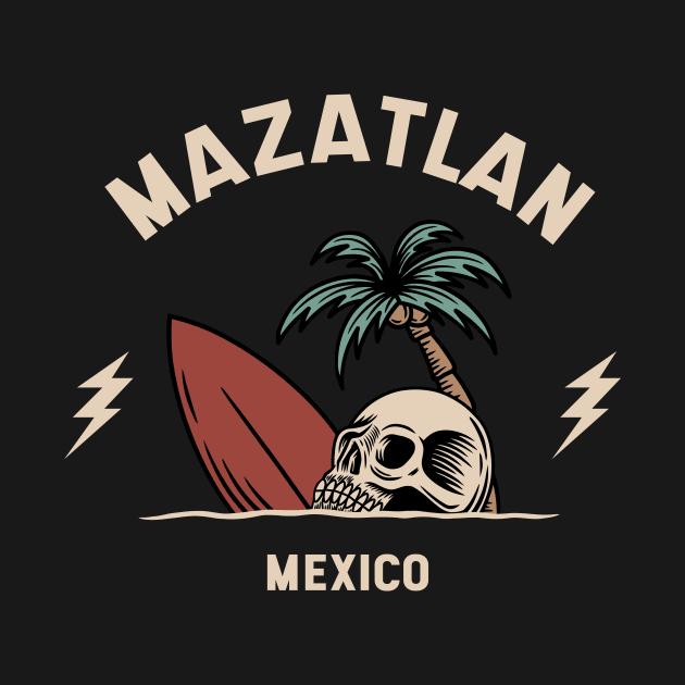 Vintage Surfing Mazatlan, Mexico by SLAG_Creative