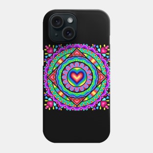 Valentine Heart Mandala Phone Case