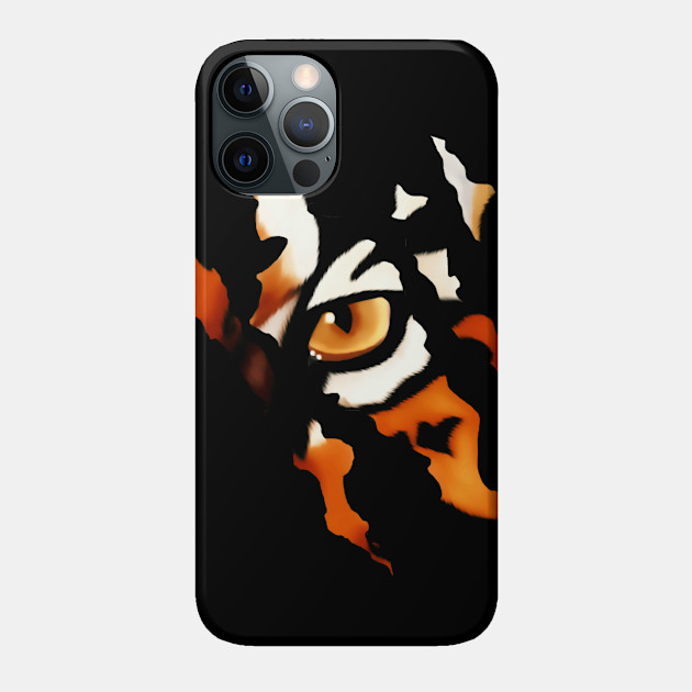 Fearless Tiger Cat Eye Claw Silhouette - Tiger - Phone Case