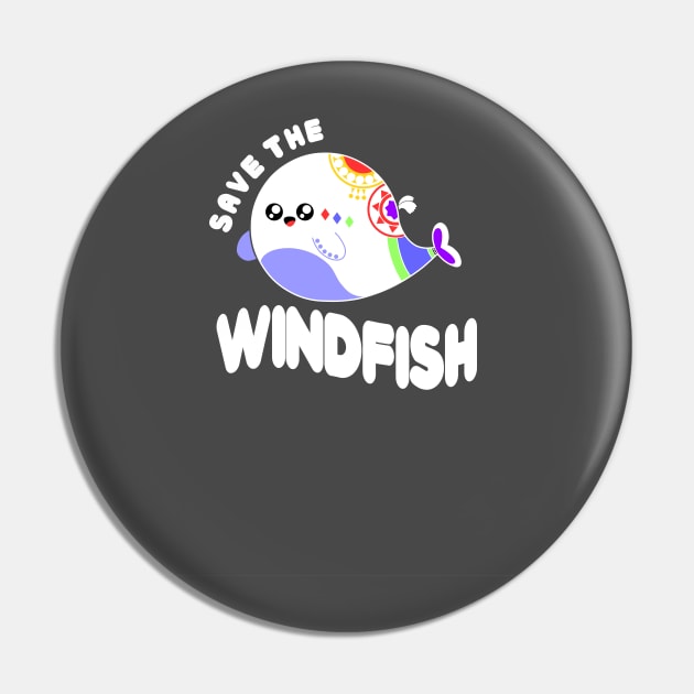 Save the Windfish Pin by mjcptees