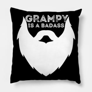 Grampy Is a Badass Funny Grandpa Gift Pillow