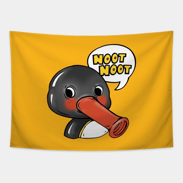 Noot noot Tapestry by geep44