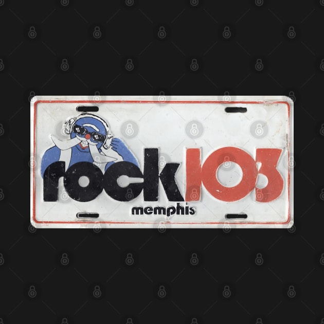 WEGR Rock 103 Retro License Plate by RetroZest