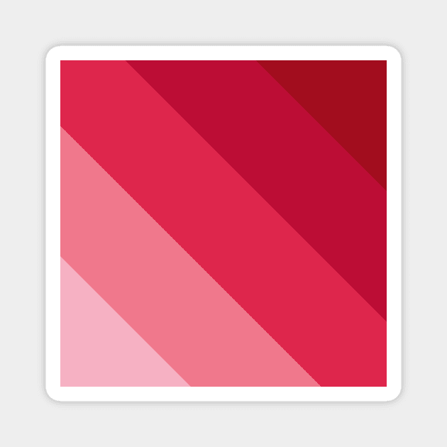 Pink stripes Magnet by LemonBox