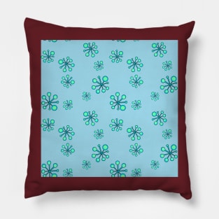 Atomic Blue Pillow