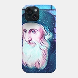 John Wycliffe Snowy Portrait | John Wycliffe Artwork 12 Phone Case