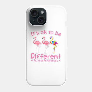 it's ok to be different autism awareness Phone Case