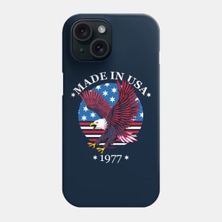 Made in USA 1977 - Patriotic National Eagle Phone Case