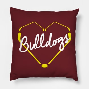 Heart of a Bulldog Pillow
