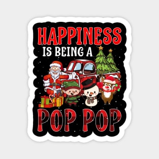 Happiness Is Being A Pop Pop Christmas Magnet