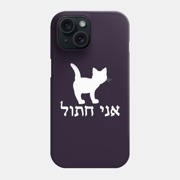 I'm A Cat (Hebrew, Masculine) Phone Case by dikleyt