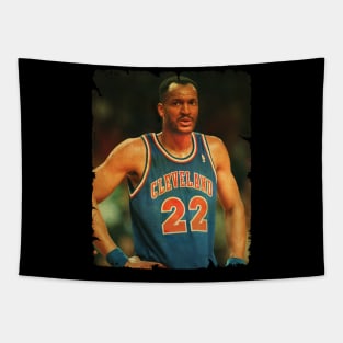 Larry Nance - Vintage Design Of Basketball Tapestry