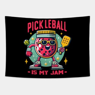 Funny Pickleball layer women and mens Tapestry