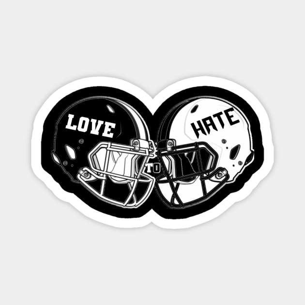 Love to Hate Logo Magnet by Jake Williams