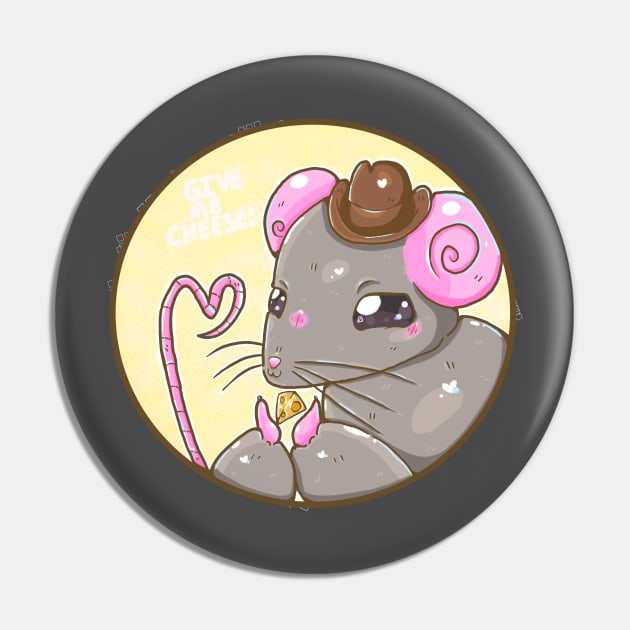 Cowboy Rat Pin by SirKryptic