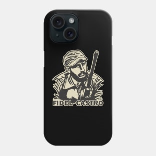 Fidel Castro's Anti-Capitalism Stance - Portrait Art Phone Case